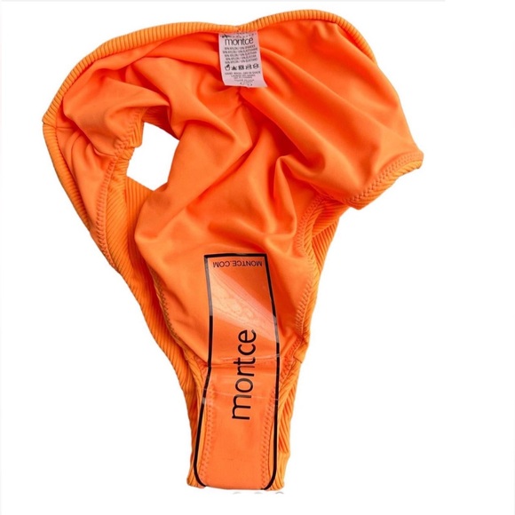 NWT MONTCE neon melon rib Paula bottom in XS - Picture 2 of 6